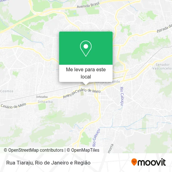 Rua Tiaraju mapa