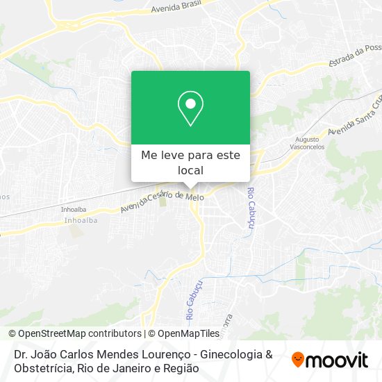 Dr. João Carlos Mendes Lourenço - Ginecologia & Obstetrícia mapa