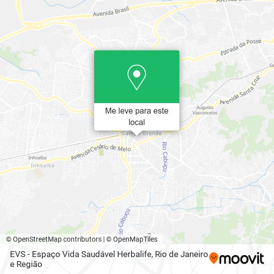 EVS - Espaço Vida Saudável Herbalife mapa