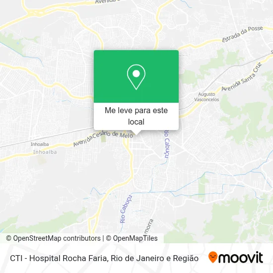 CTI - Hospital Rocha Faria mapa