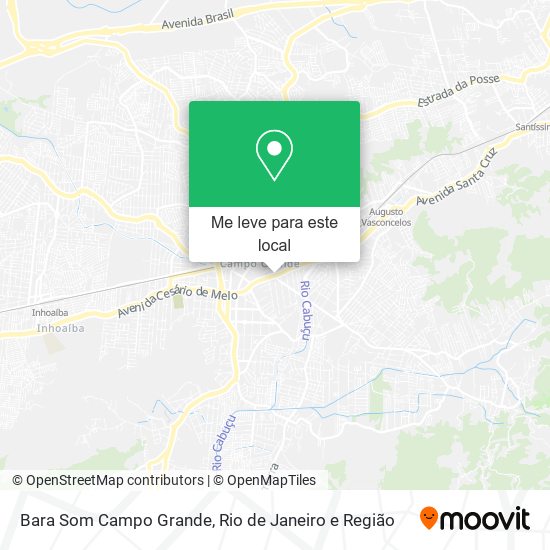 Bara Som Campo Grande mapa