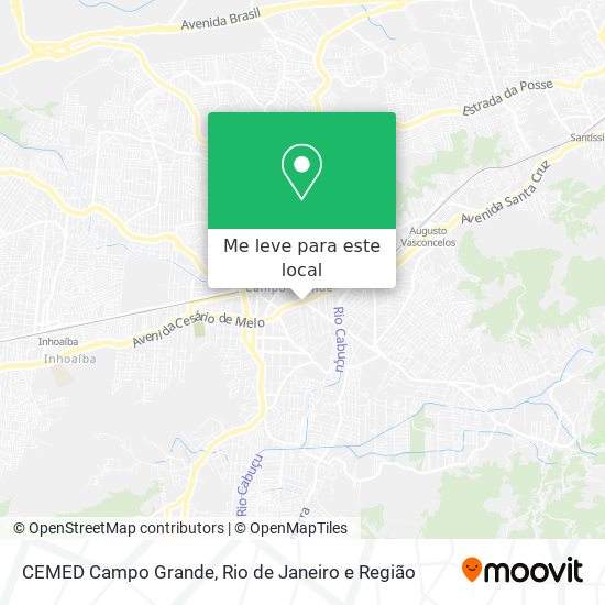 CEMED Campo Grande mapa