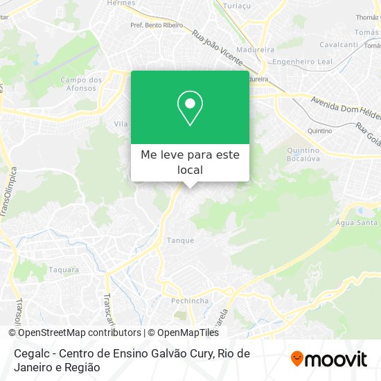 Cegalc - Centro de Ensino Galvão Cury mapa