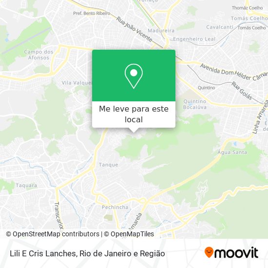 Lili E Cris Lanches mapa