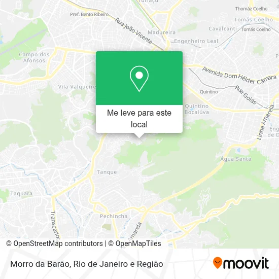 Morro da Barão mapa