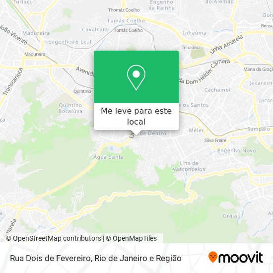 Rua Dois de Fevereiro mapa