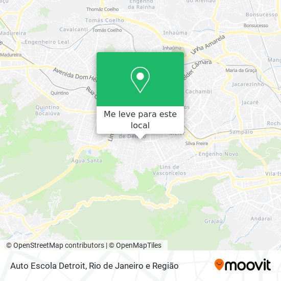 Auto Escola Detroit mapa