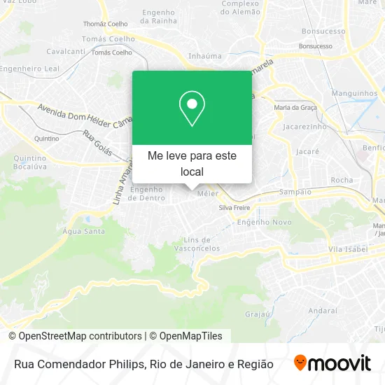 Rua Comendador Philips mapa