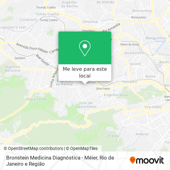 Como chegar até Bronstein Medicina Diagnóstica - Méier de Ônibus ou Trem?