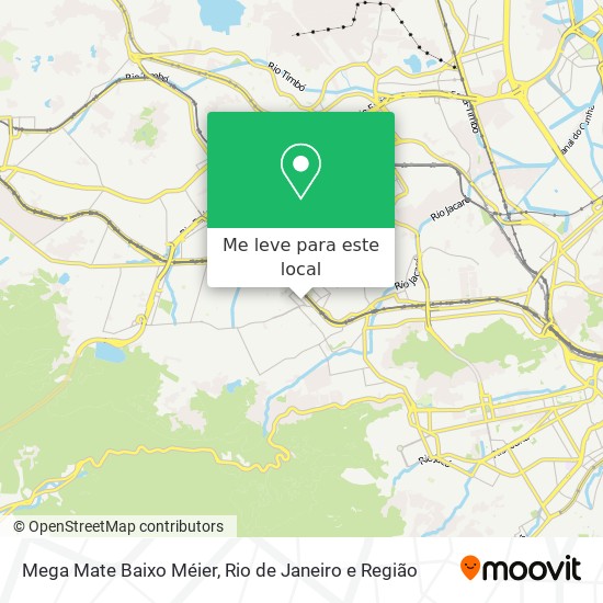 Mega Mate Baixo Méier mapa