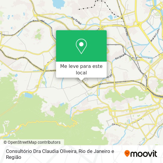 Consultório Dra Claudia Oliveira mapa