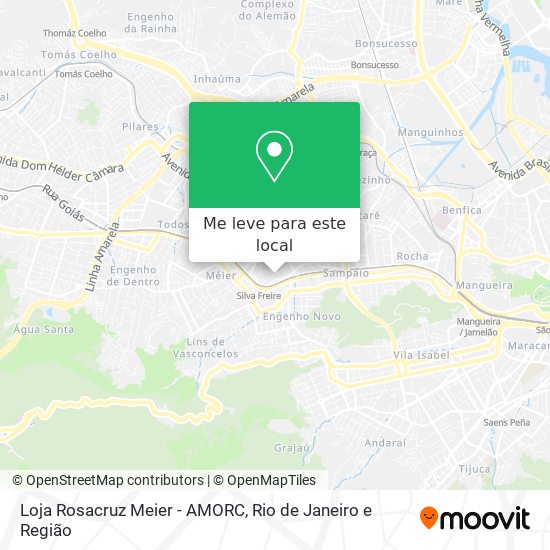 Loja Rosacruz Meier - AMORC mapa