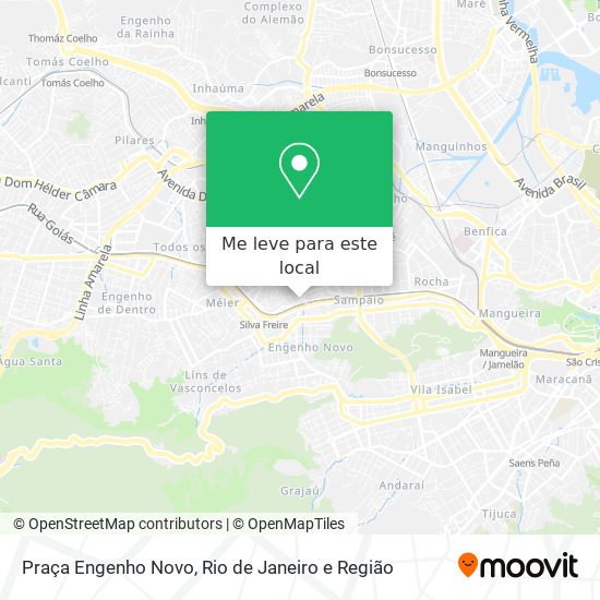 Praça Engenho Novo mapa