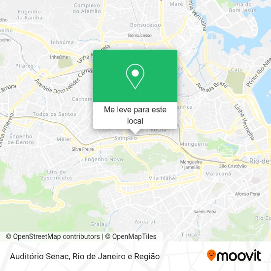 Auditório Senac mapa