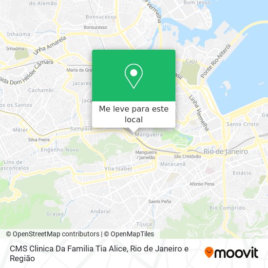 CMS Clinica Da Familia Tia Alice mapa