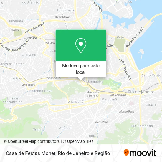 Casa de Festas Monet mapa