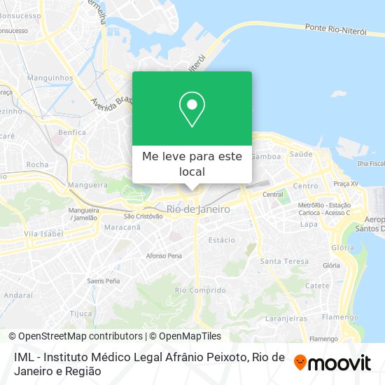 IML - Instituto Médico Legal Afrânio Peixoto mapa