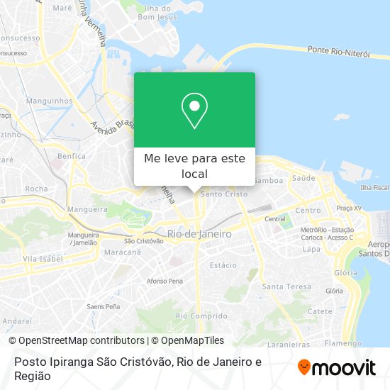 Posto Ipiranga São Cristóvão mapa