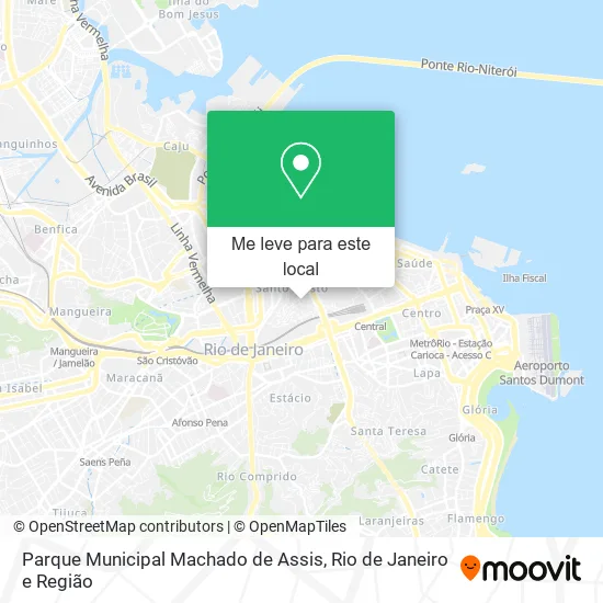 Parque Municipal Machado de Assis mapa