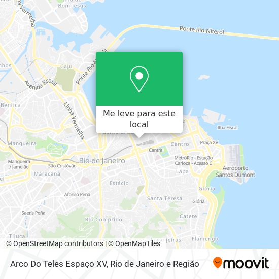 Arco Do Teles Espaço XV mapa