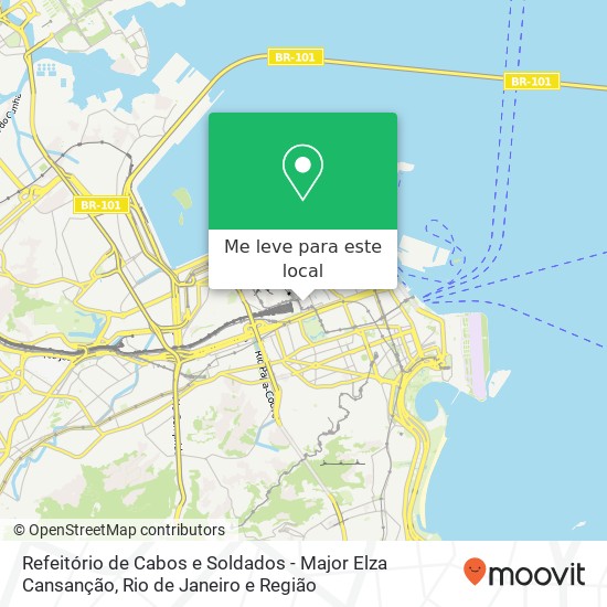 Refeitório de Cabos e Soldados - Major Elza Cansanção mapa