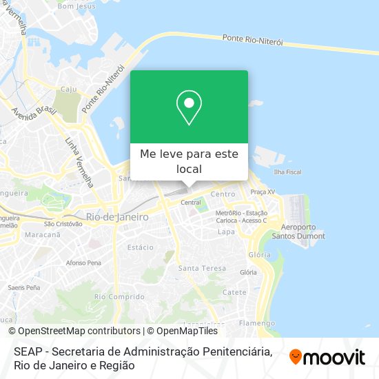 SEAP - Secretaria de Administração Penitenciária mapa