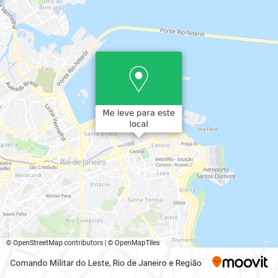 Comando Militar do Leste mapa