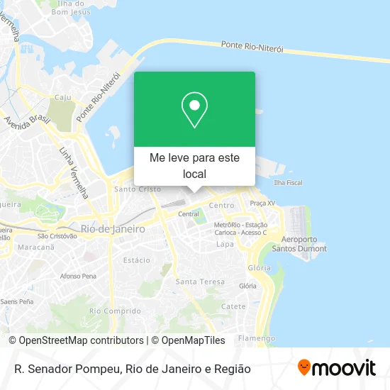 R. Senador Pompeu mapa