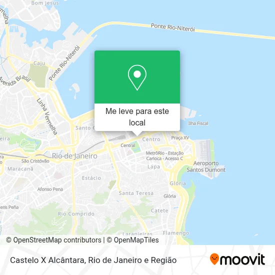 Castelo X Alcântara mapa