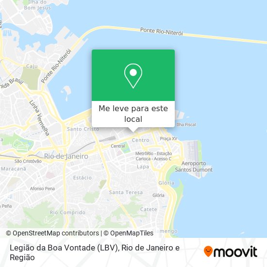 Legião da Boa Vontade (LBV) mapa