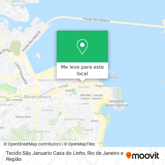 Tecido São Januario Casa do Linho mapa