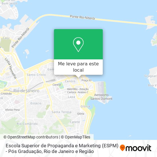 Escola Superior de Propaganda e Marketing (ESPM) - Pós Graduação mapa