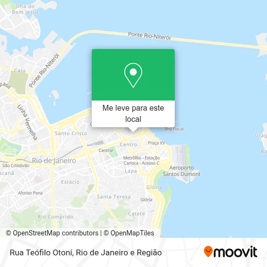 Rua Teófilo Otoní mapa
