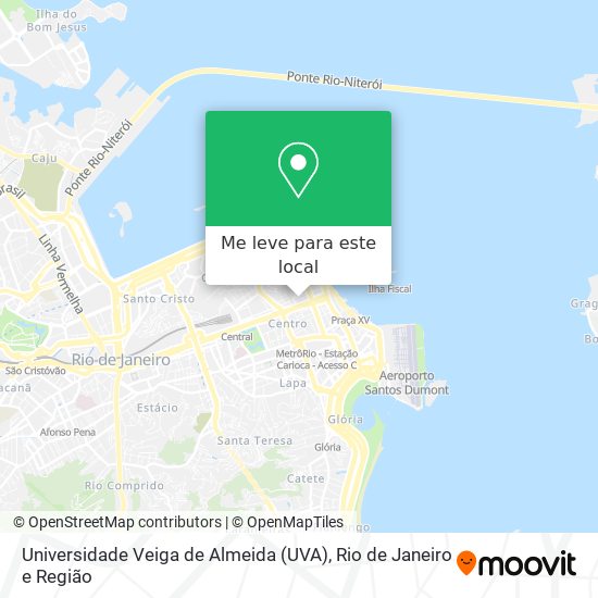 Universidade Veiga de Almeida (UVA) mapa