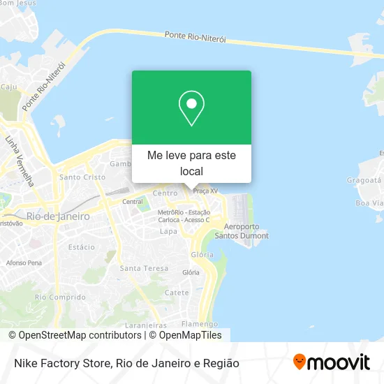 Nike Factory Store mapa