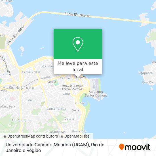 Universidade Candido Mendes (UCAM) mapa