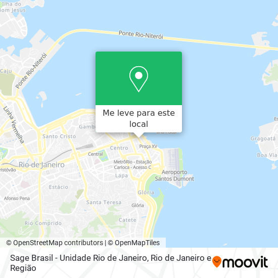 Sage Brasil - Unidade Rio de Janeiro mapa