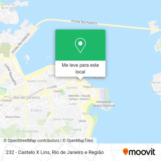 232 - Castelo X Lins mapa