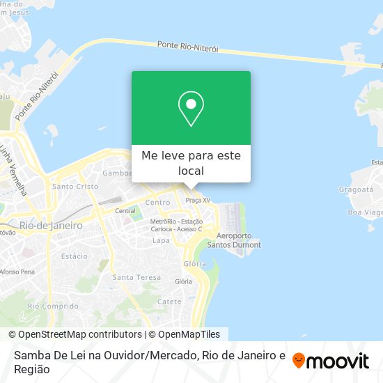 Samba De Lei na Ouvidor / Mercado mapa