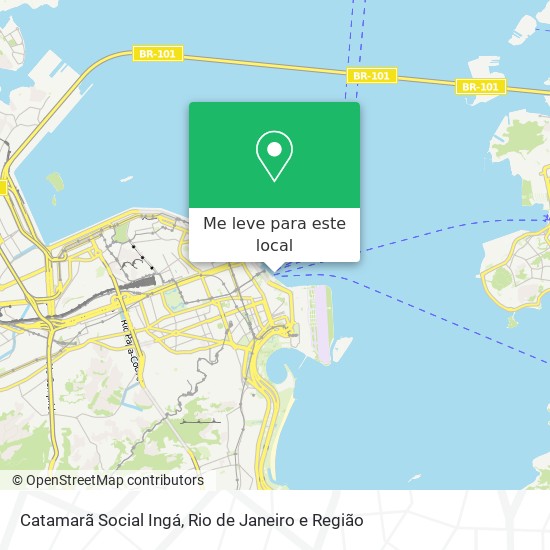 Catamarã Social Ingá mapa