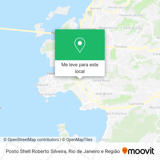 Posto Shell Roberto Silveira mapa