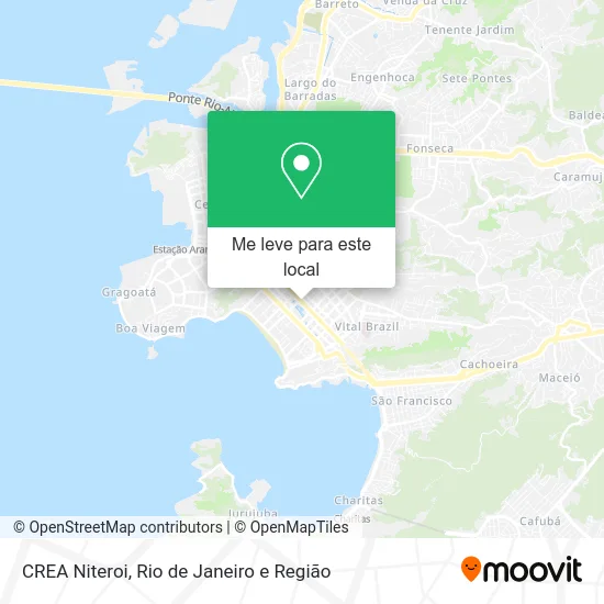 CREA Niteroi mapa