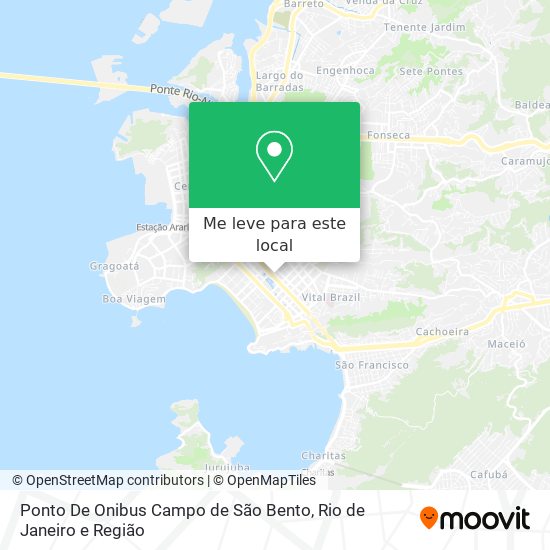 Ponto De Onibus Campo de São Bento mapa