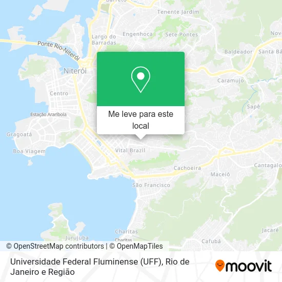 Universidade Federal Fluminense (UFF) mapa