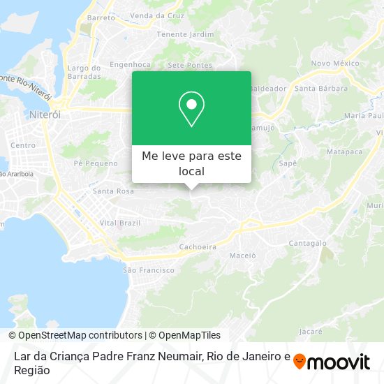 Lar da Criança Padre Franz Neumair mapa