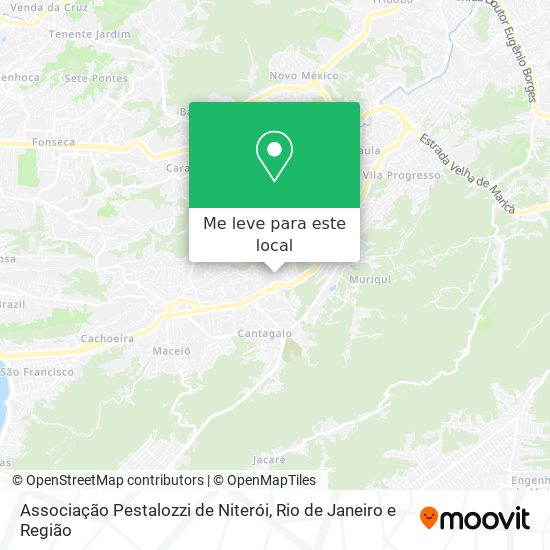 Associação Pestalozzi de Niterói mapa