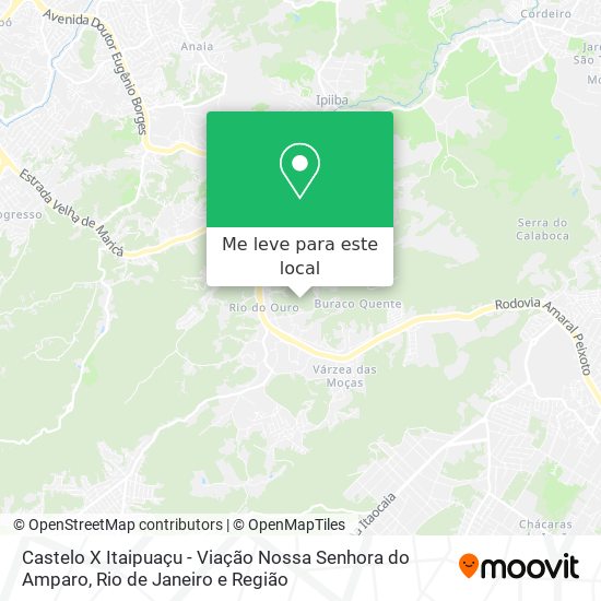 Castelo X Itaipuaçu - Viação Nossa Senhora do Amparo mapa