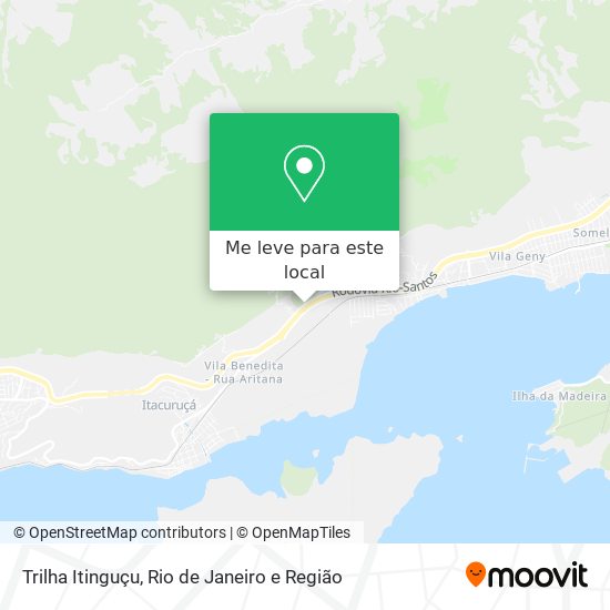 Trilha Itinguçu mapa
