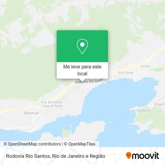Rodovia Rio Santos mapa