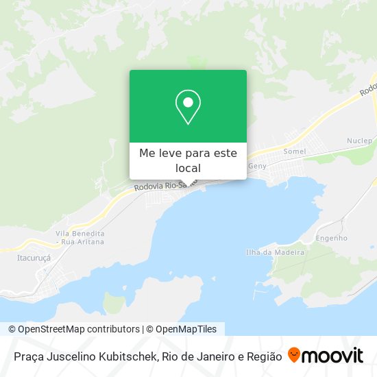 Praça Juscelino Kubitschek mapa